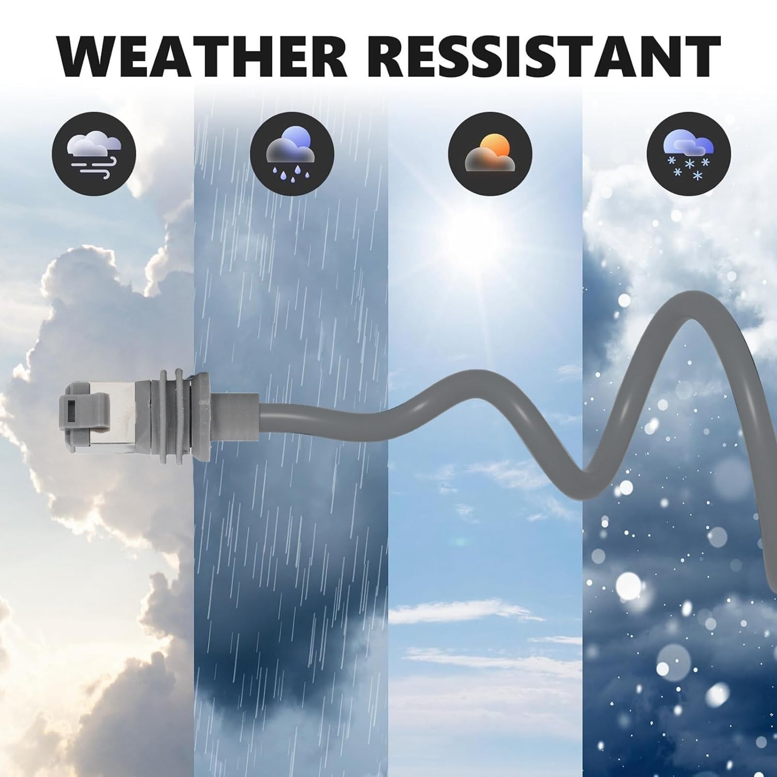 Cavo Sostitutivo Starlink 150 Piedi per Parabola Rettangolare Gen3, Prolunga Cavo Satellitare In Rame Rosso Pvc Impermeabile Ip68 46 M, 2000Mbps Accessori per Cavi Starlink