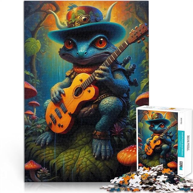 Lagarto psicodélico Surrealista Rompecabezas de 1000 Piezas para Adolescentes Análisis y lógica con Piezas…