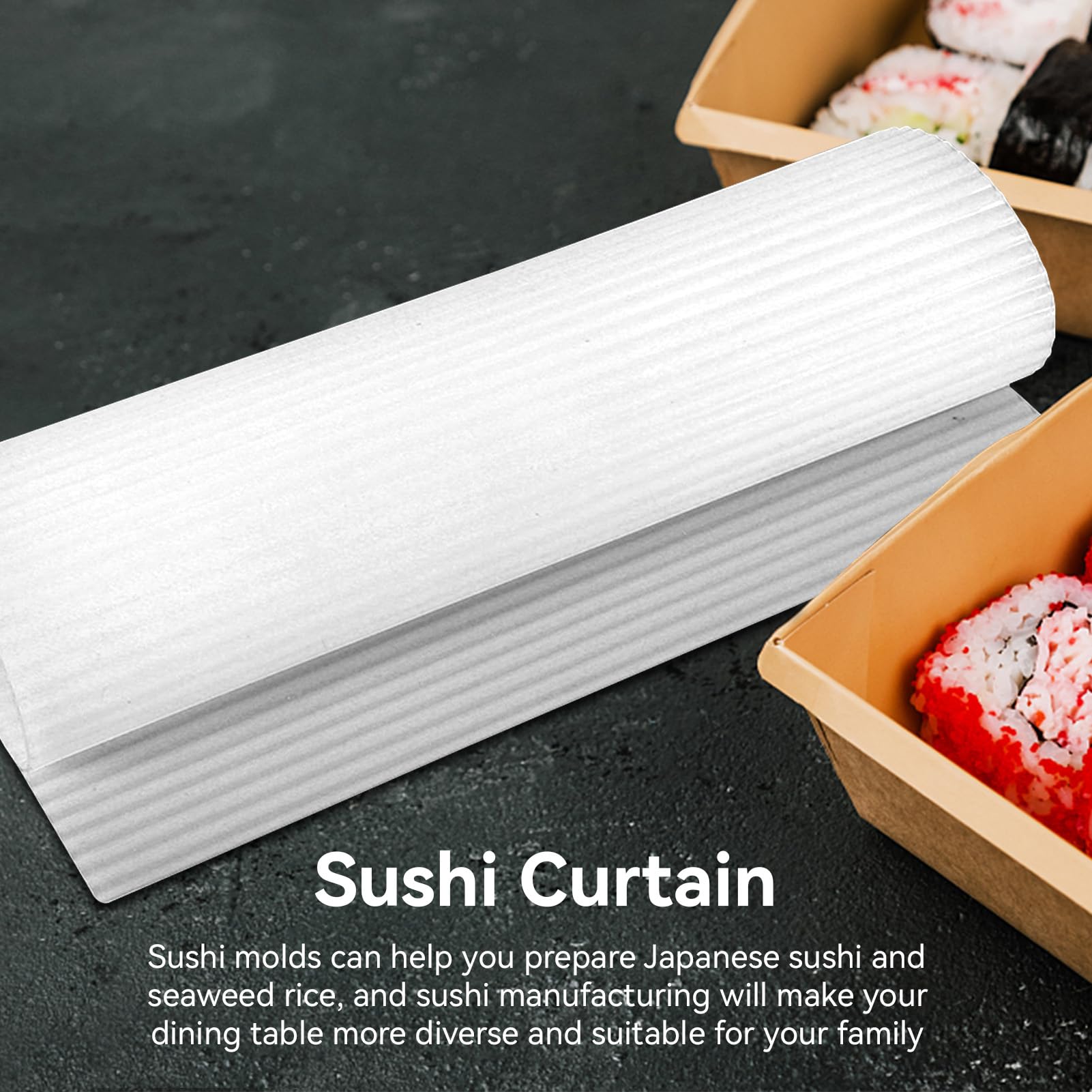 3 Tapis à Sushi En Silicone - Pour Faire Vos Rouleaux Maison - Idéal Fêtes, Apéros - 21,7x20 Cm (Rouge, Bleu, Gris)