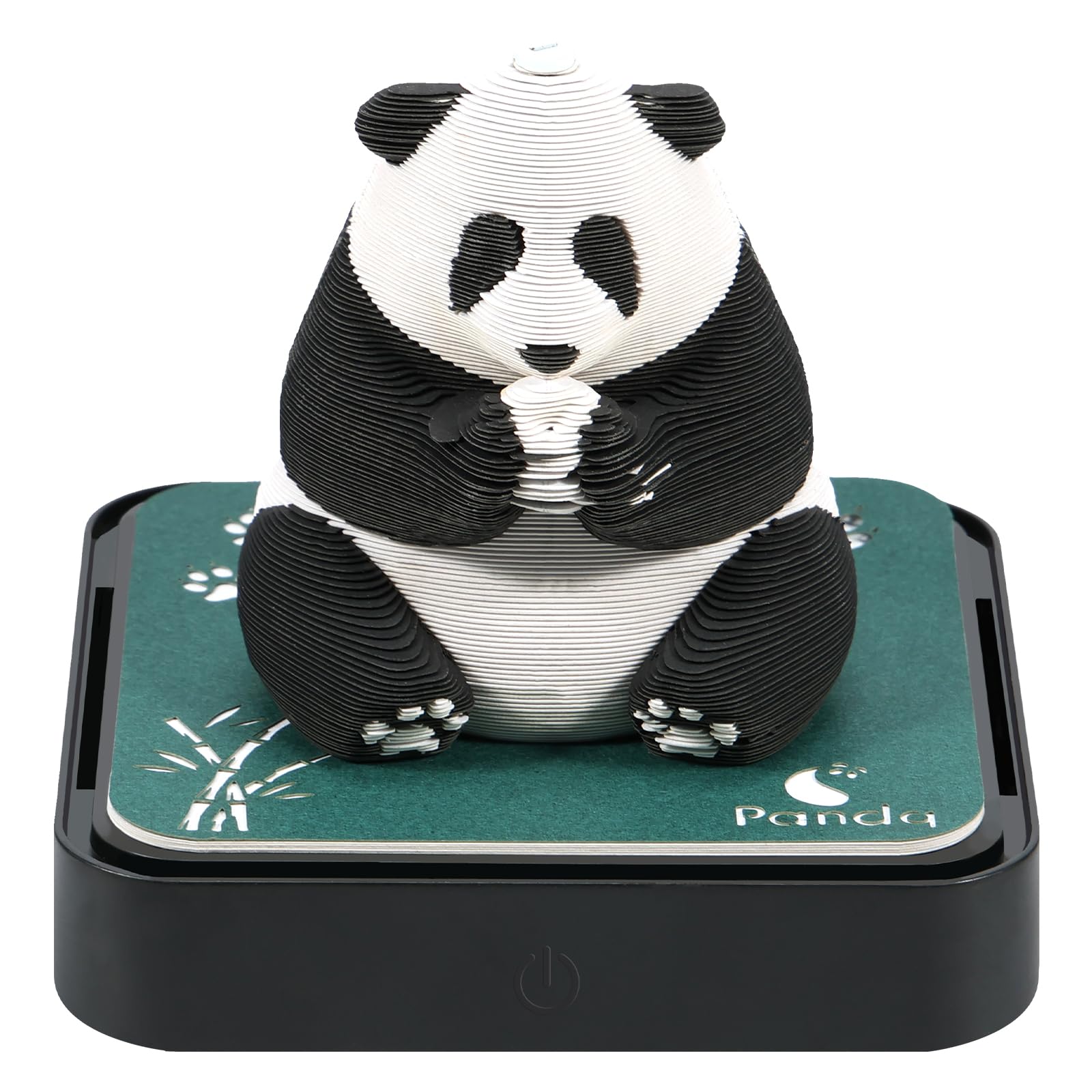 Calendrier Perpetuel Anniversaire Calendrier 3D Panda 2025 - Bloc Note Sculpté Pour Bureau Et Décoration Créative Sculpture Papier Calendrier
