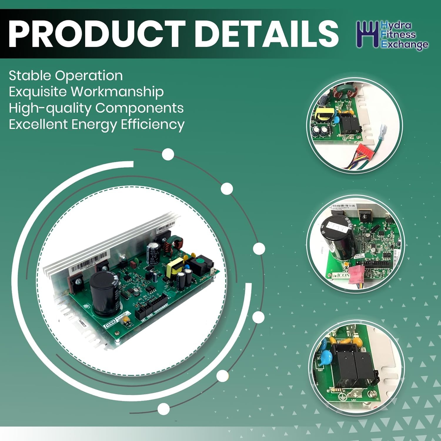 Lower Motor Control Board Controller MC1618DLS 398063 Works with Proform Epic Reebok Gold's Gym Healthrider Image Treadmill