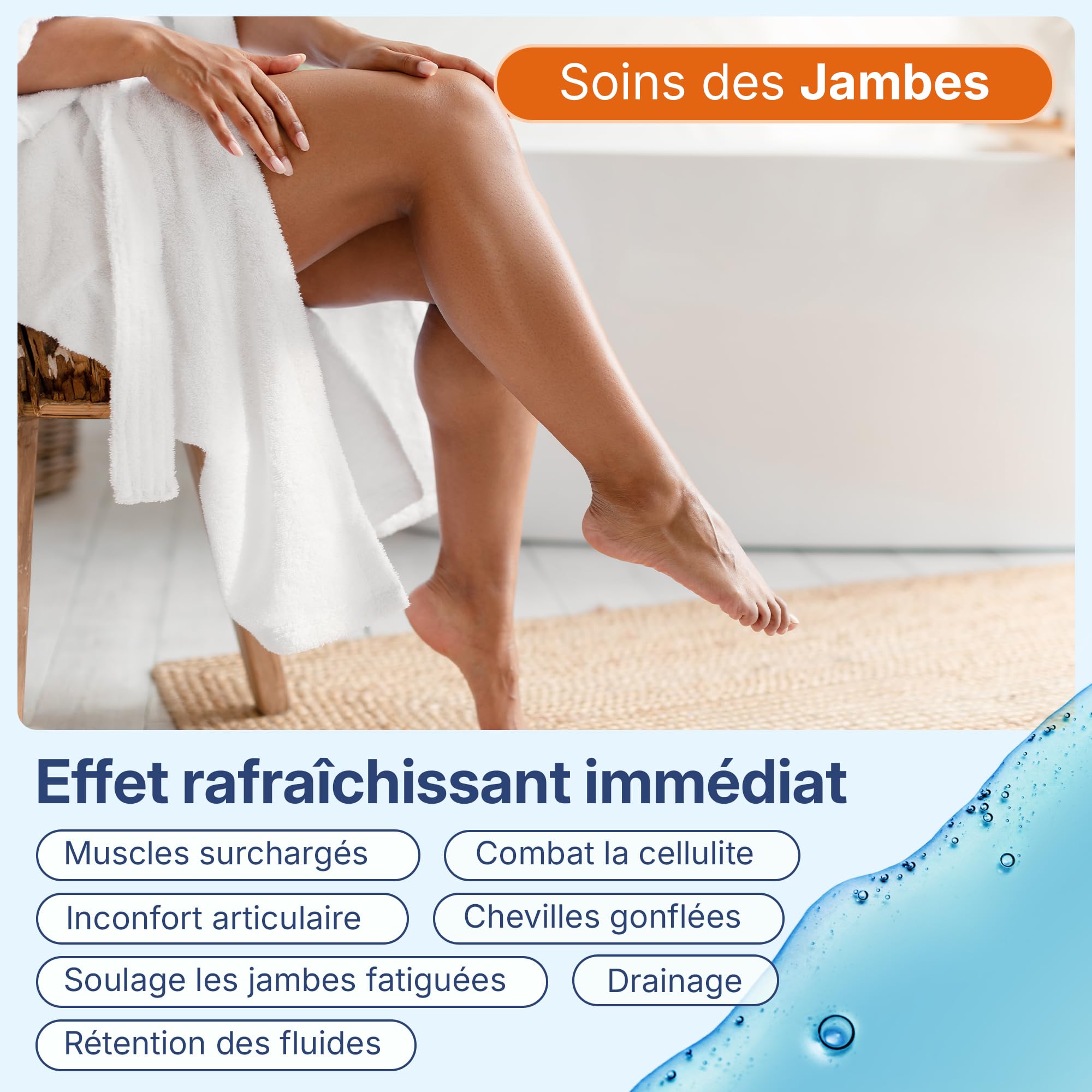 CRYOX10 Lotion Cryogénique Concentrée 1:6 – Cryothérapie Pro et à Domicile | Effet Froid Immédiat, Anti-Cellulite, Draineur | Jambes Lourdes, Muscles Fatigués | En Spray, Gaze, Bande (250)