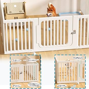 Amazon | ペットサークル ドア付き 犬 サークル ペットケージ 檻感が