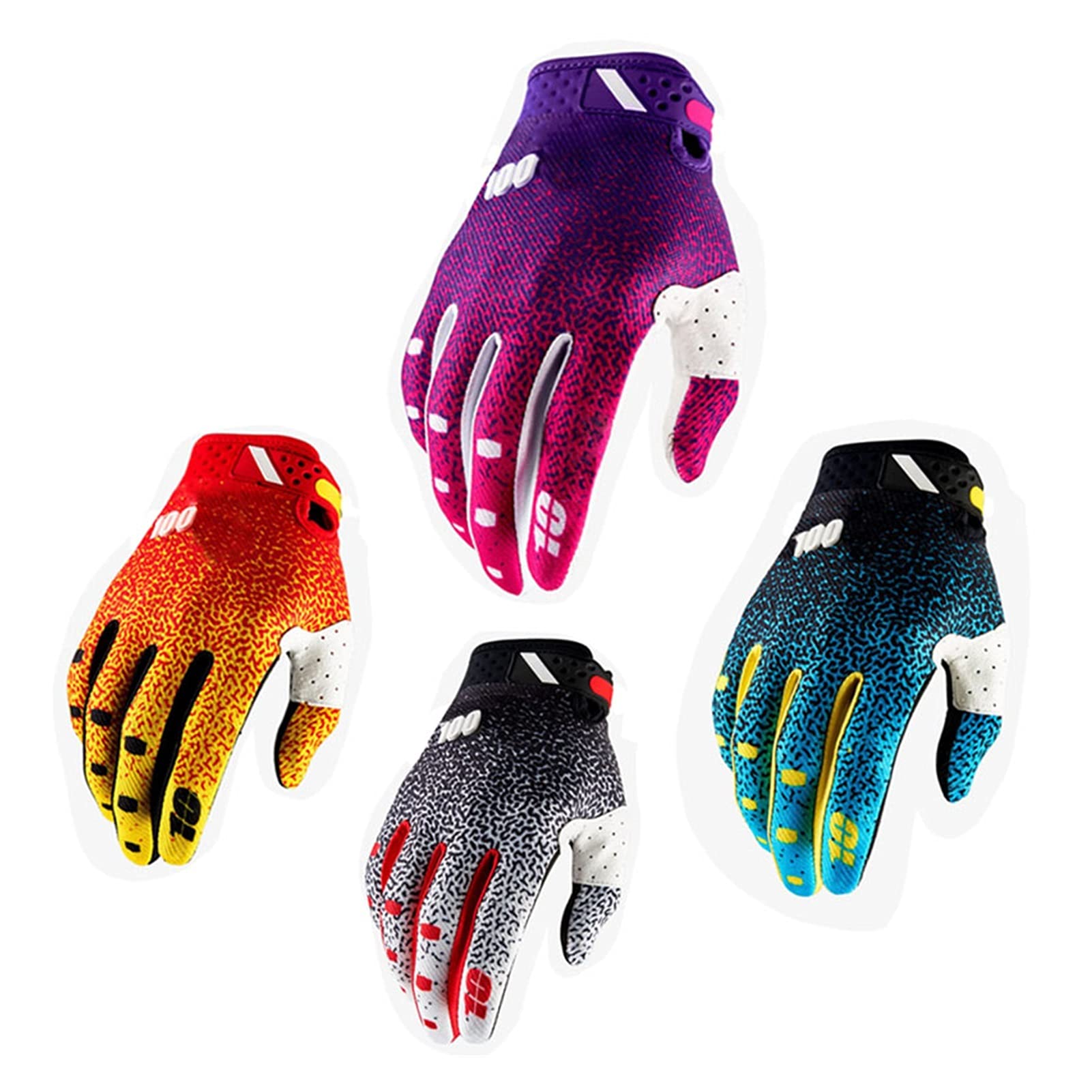 Guanti da Motocross Winter Sport Guanti da Uomo Mountain Bike MTB Guanto Guanti da Ciclismo Guanti da Bicicletta Fuoristrada Accessori per Biciclette (Color : Purple, Dimensione : L