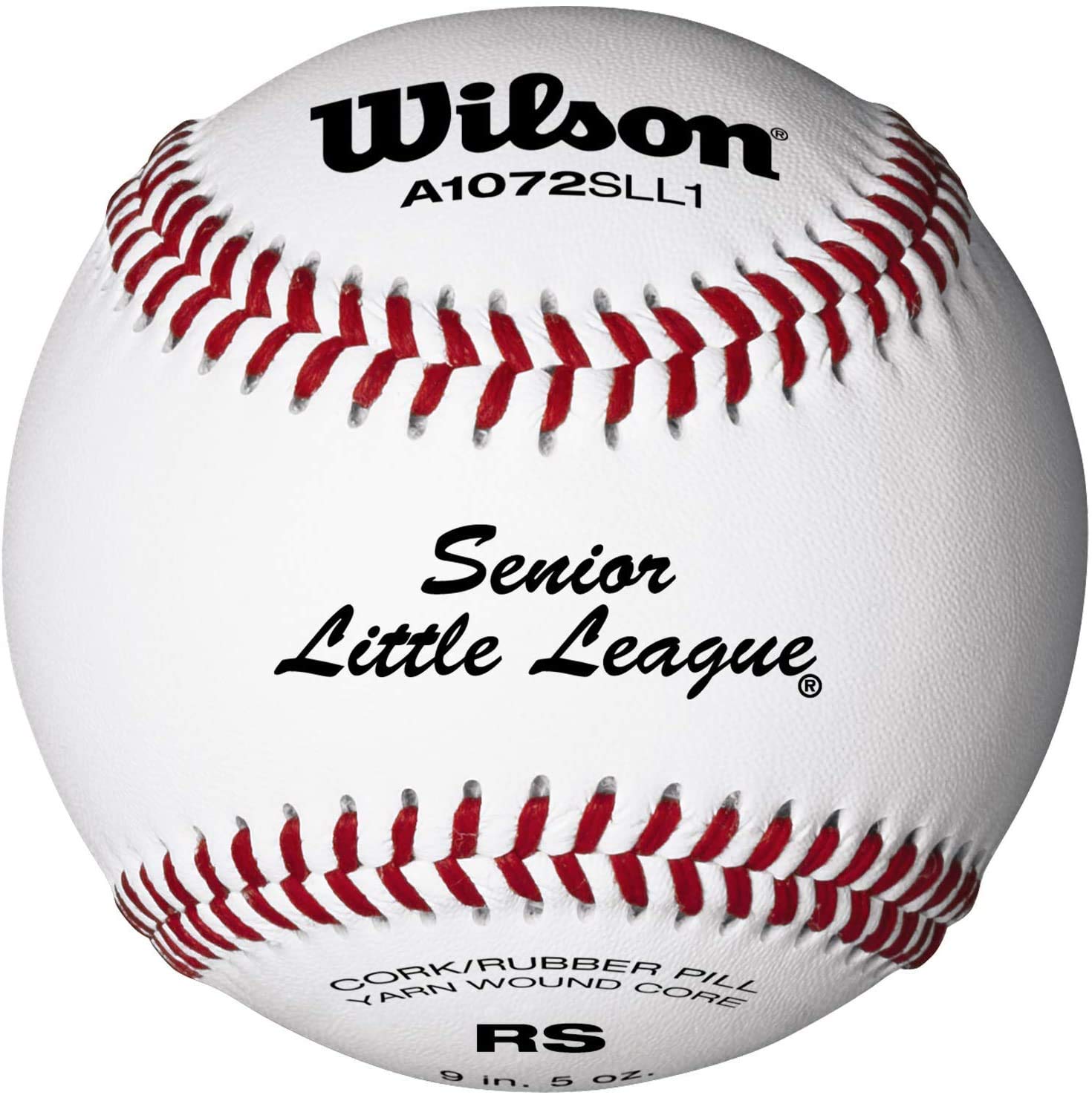 Wilson A1072 Senior Little League Series Baseball (confezione da 12), bianco