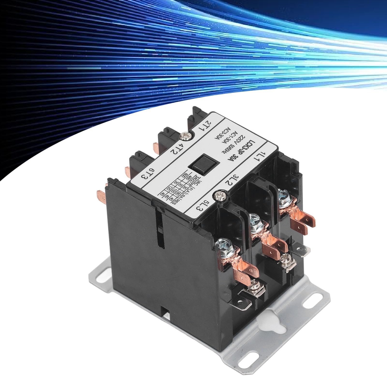 Contacteur De Climatisation Mono-pôle 40A - Bobine 24-220V AC, Facile à Installer, Neuf