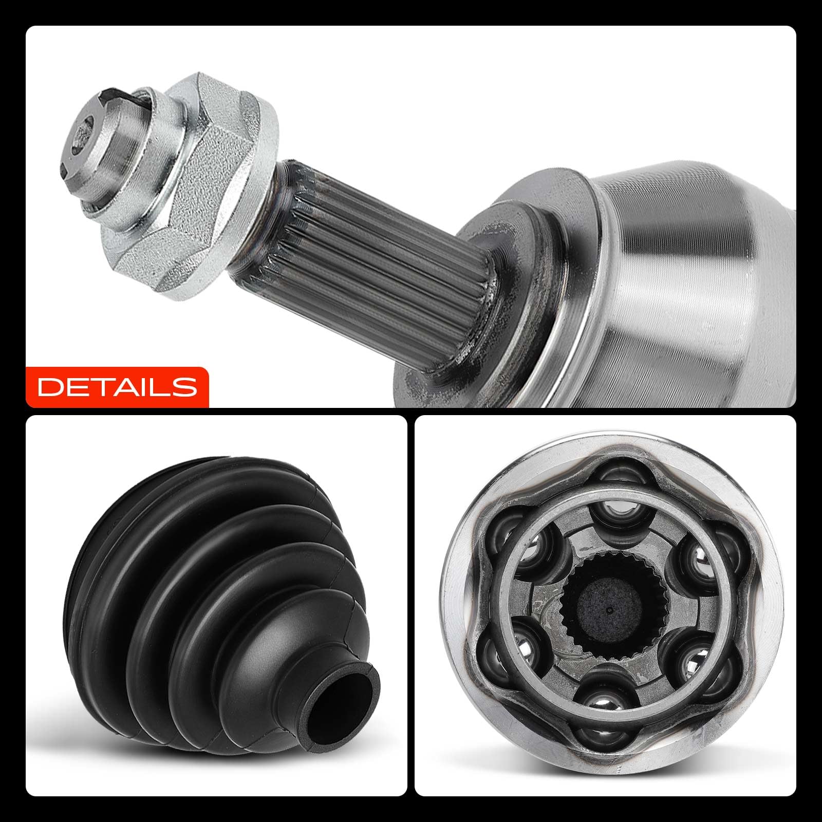 Frankberg Kit de junta homocinética lado de la rueda eje delantero | Compatible con: 147.937