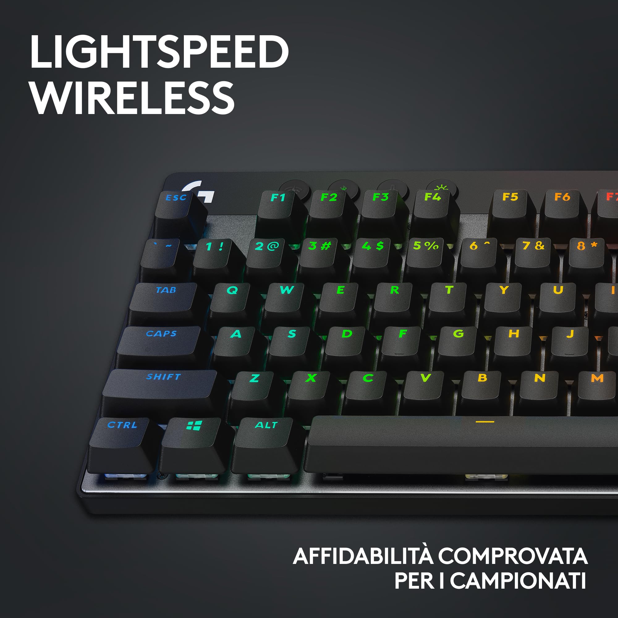 Logitech G PRO X TKL LIGHTSPEED Tastiera Gaming Wireless, design compatto senza + Pro X 2 Lightspeed Cuffie Gaming Wireless, Microfono, Pc, Ps5, Ps4, Nintendo Switch, Italiano QWERTY, Nero
