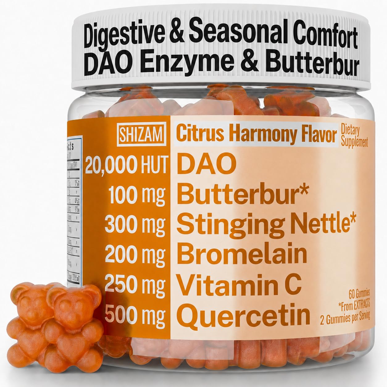 Amazon.com: DAO Enzyme Gummies with PA-Free Butterbur, Nettle
