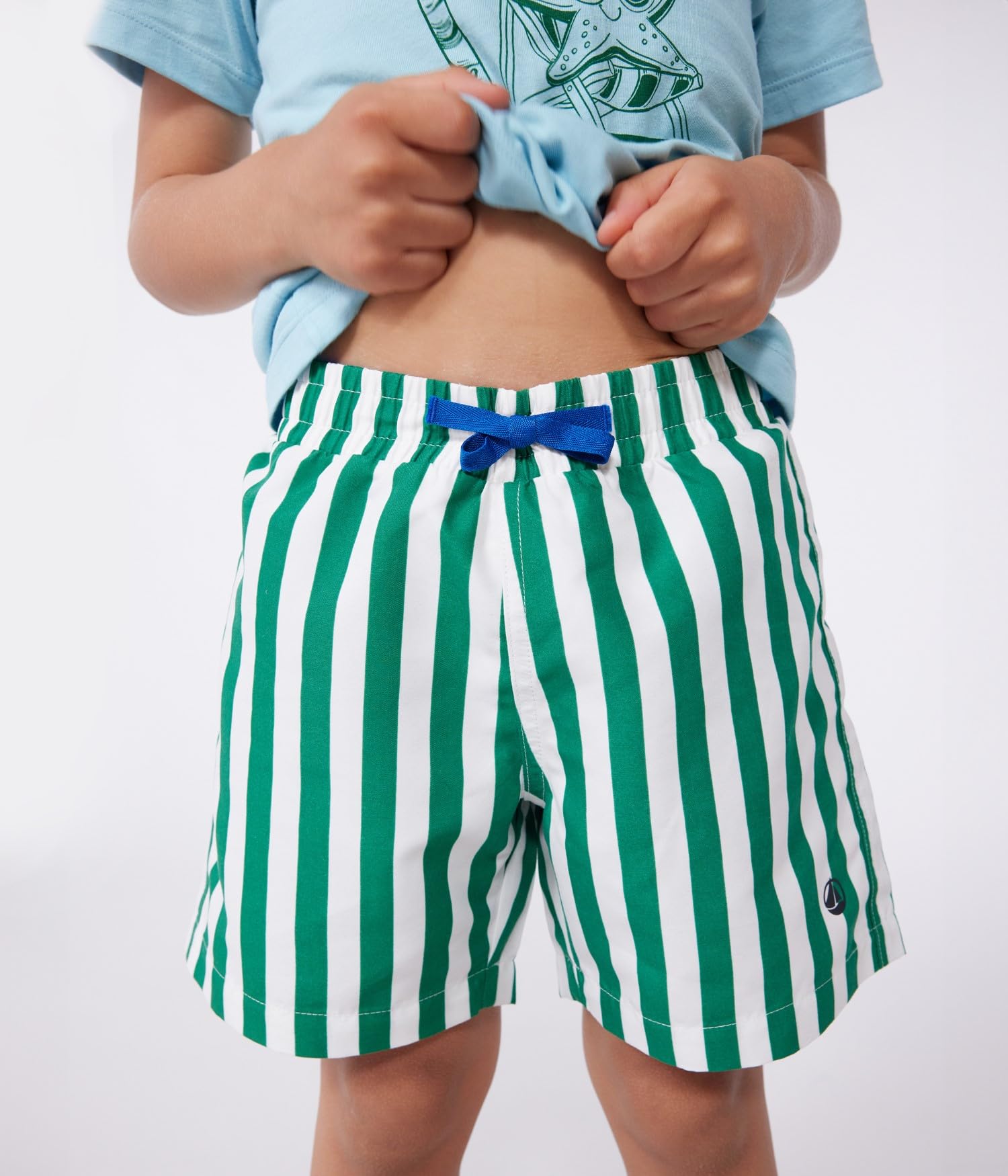 Petit Bateau Kąpielówki chłopięce, Marshmallow/Garten, 10 lat