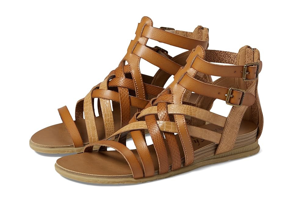 Blowfish Malibu Bolivia (Sand Dile/Bee Honey Die Cut/Amazon PU) Women's Shoes INTERNATIONAL SHIPPING