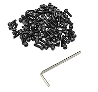 Vista 162 de iexcell Juego de 50 tornillos M4 x 20/25/30/35/40 de acero de aleación de grado 12.9, acabado de óxido negro