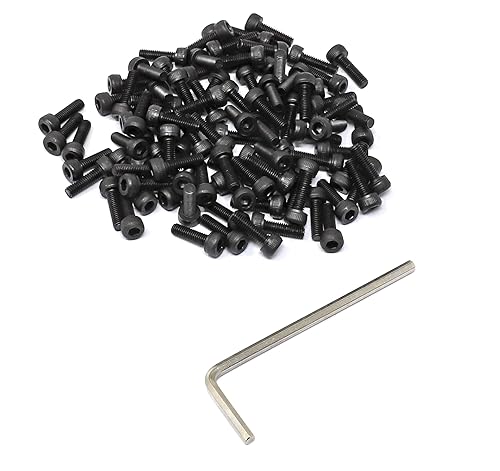 Miniatura 439 de iexcell 720 piezas de acero de aleación M4 x 6/8/10/12/16/20/25/30/35/40/45/50 de grado 12.9, tornillos de cabeza hexagonal, tornillos, arandelas