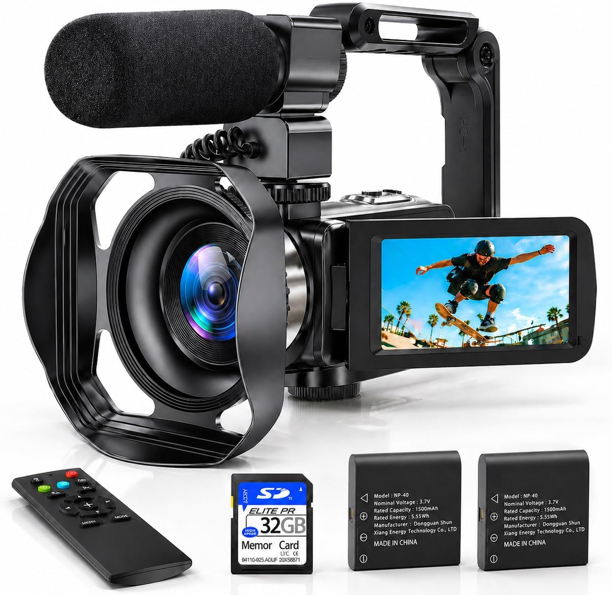MURAUX 8K Video Camera Camcorder, UHD 48MP Vlogging Camera for YouTube
