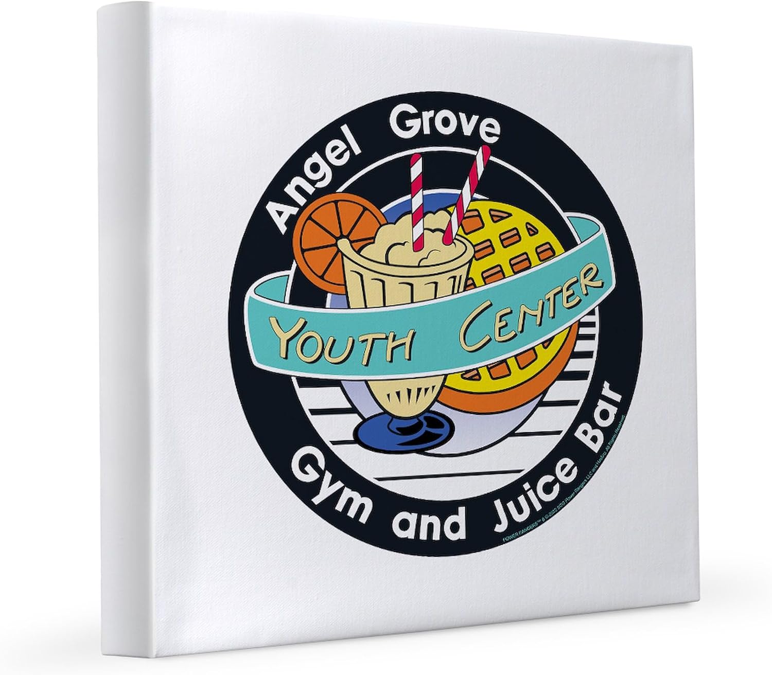 CafePress Power Rangers Angel Grove Gym and 8x8 Canvas Print