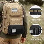 G4Free Sac de toilette pour hommes Molle imperméable Sacs de voyage de toilette Hygiène Sac Dopp Kit avec poche imperméable