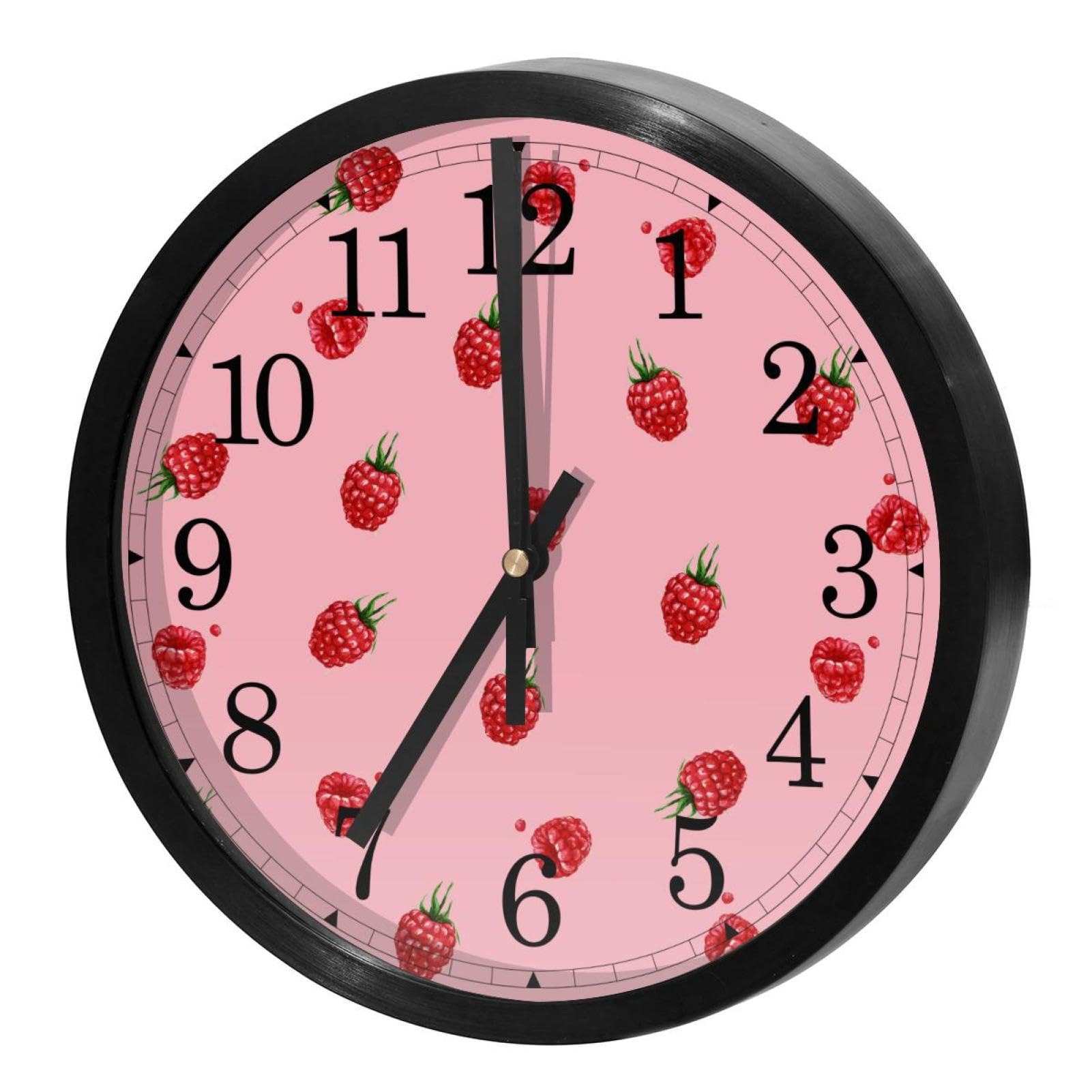Horloge murale pour maison et école avec affichage clair et mécanisme à piles