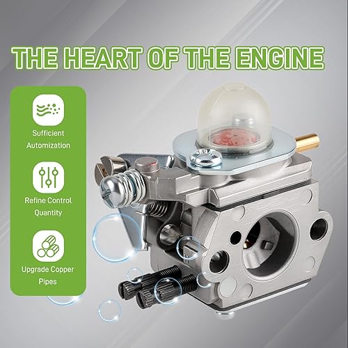 Miniatura 3 de SRM2100 SRM-2100 Kit de carburador para Echo GT2000 GT-20002400 SRM2400 SRM-2400310031103800 PPT2100 PE-20002400 SHC-21001700 0 SHR2 10 HCA2400
