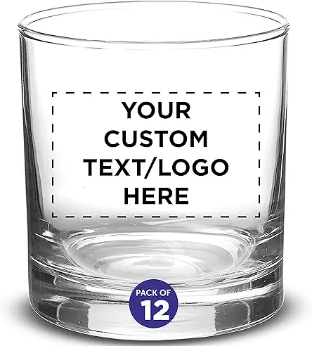 Custom Lexington Rocks Whiskey Glass 10.5 oz, Set...