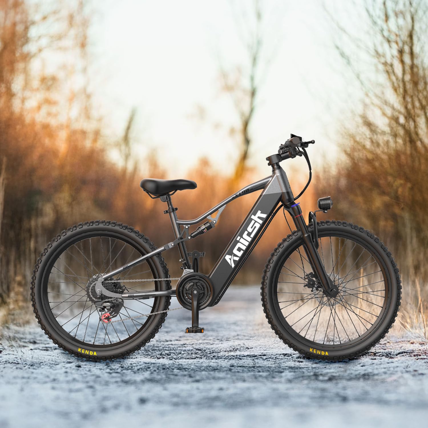 XT90 - Bicicletta elettrica per adulti, 26 pollici, con motore da 250 W e batteria da 48 V 20 Ah, autonomia 100 km, cambio a 21 marce, sospensione completa, pneumatici Fatbike 26 x 2,6", mountain bike