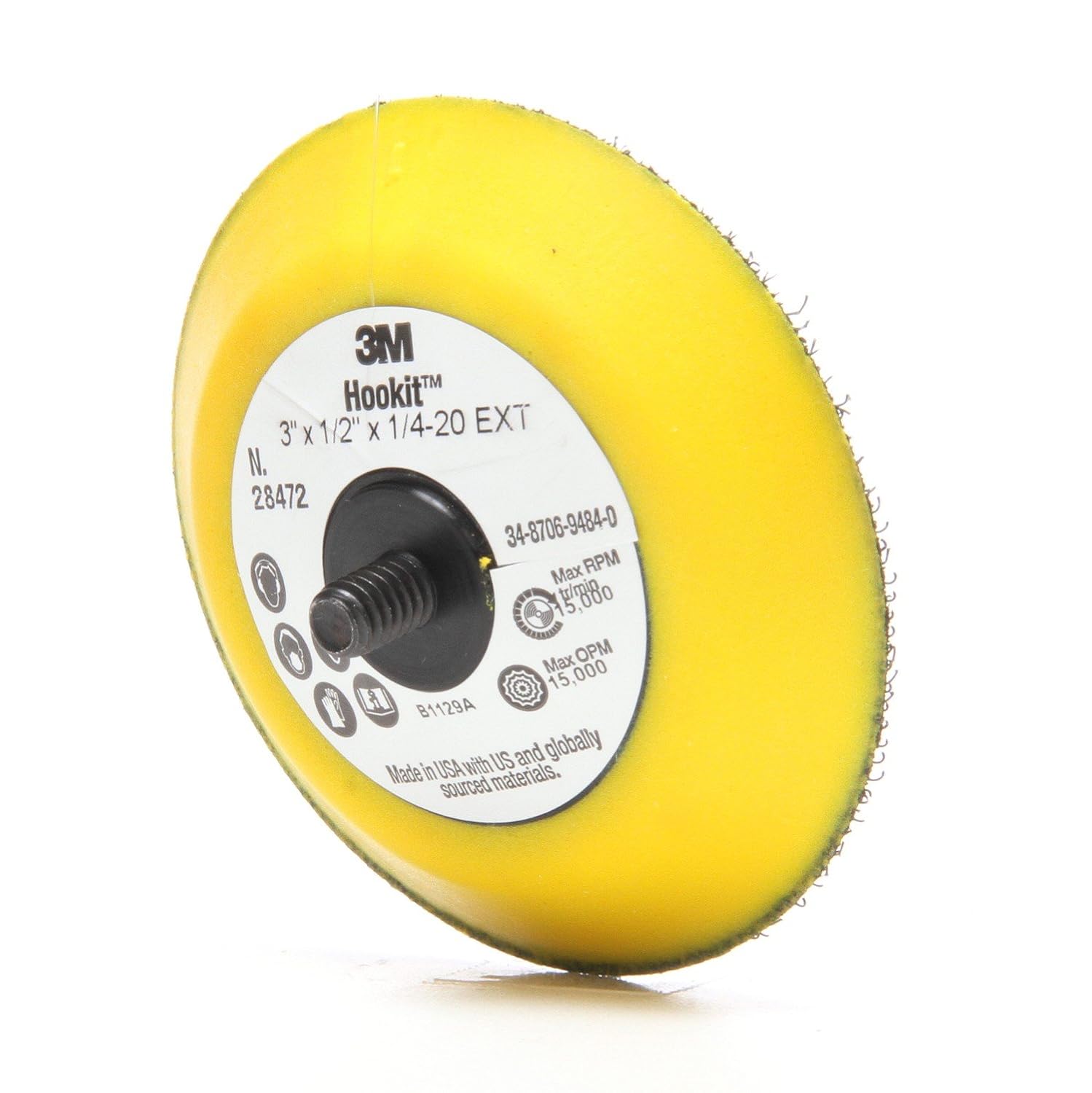 Frее Shірріng 🛒 3M Hookit Disc Pad - For Hook and Loop Discs - Use With Random Orbital Sanders, Rotary Sanders, Angle Grinders - 3 x .5 - 28472