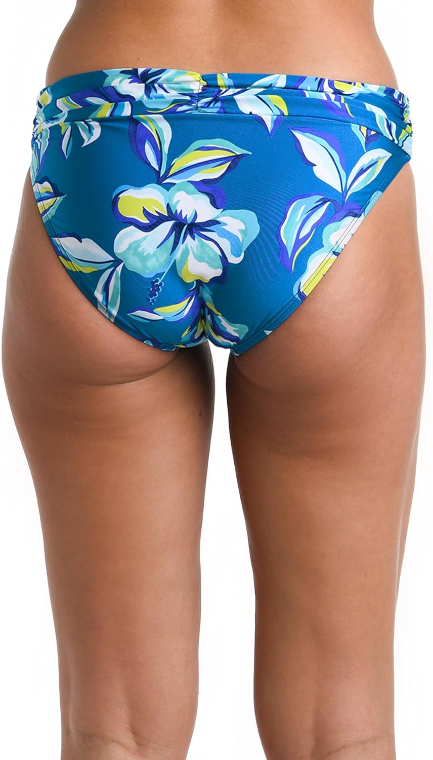 La Blanca Womens Shirred Band Hipster Swimsuit Bottom - Image 2