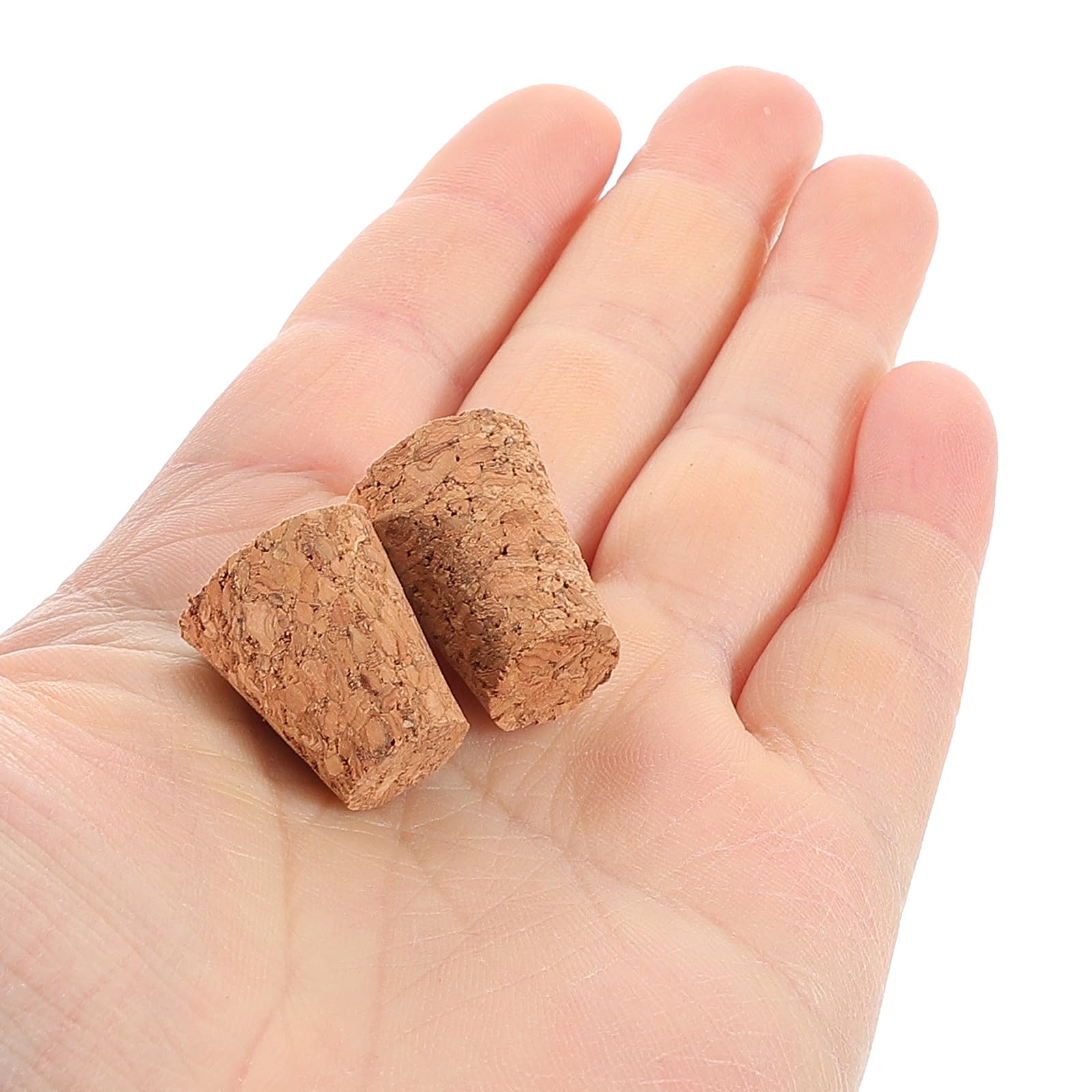 Tapones para Botellas de Vidrio 15 MM 20 Unidades, Corchos Cónicos de Madera Blanda para Elaboración de Vino Casero y Manualidades Infantiles