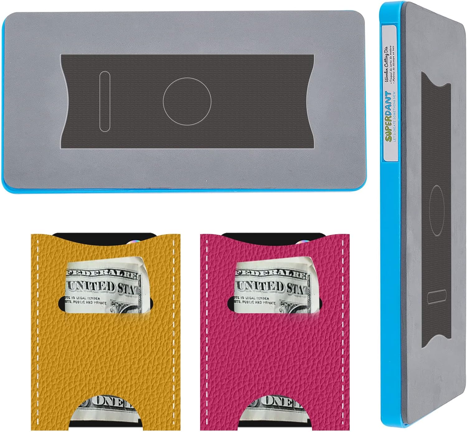 SUPERDANT Leather Card Holder Bag Wooden Cutting Dies