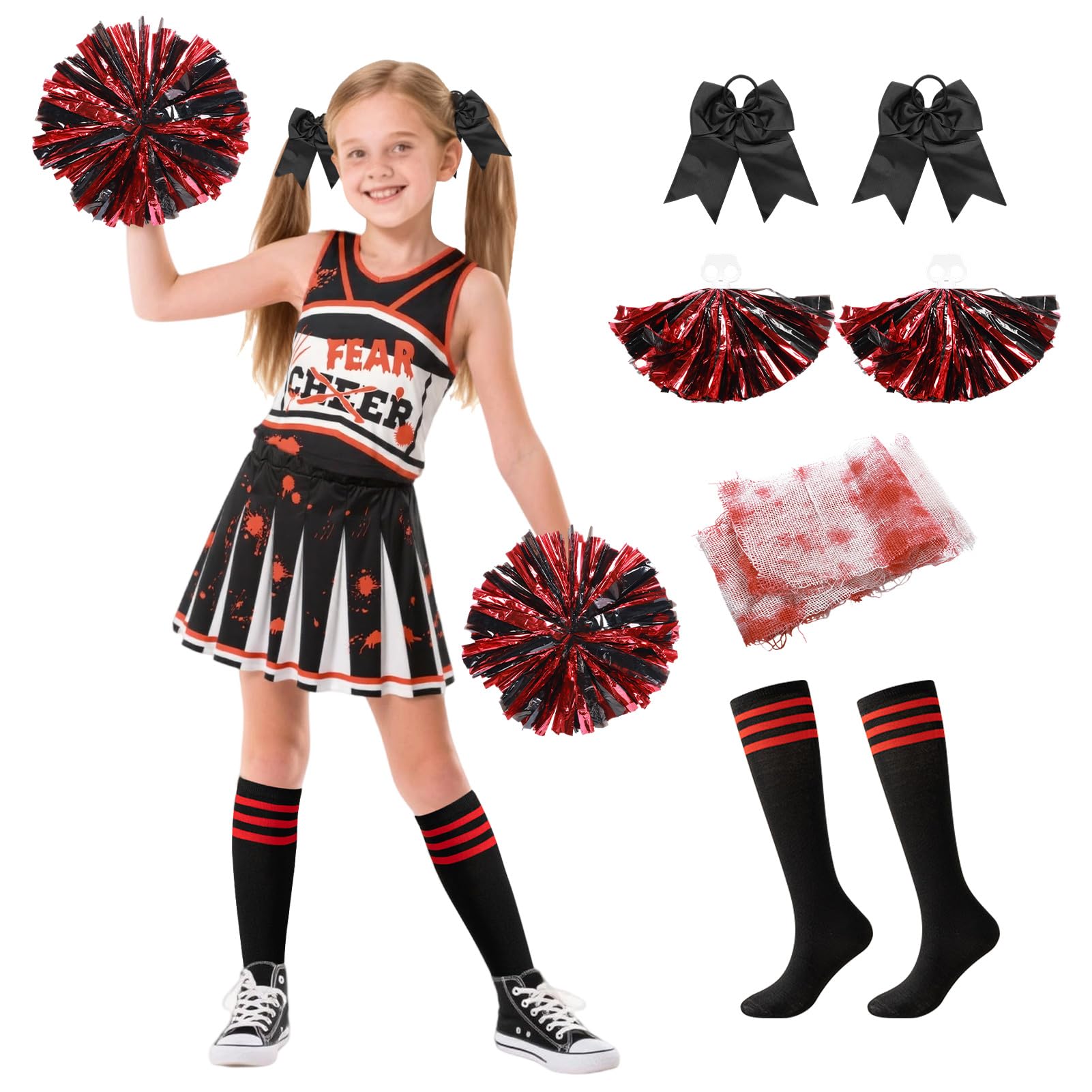 Alaiyaky Halloween Cheerleading Costumes (Style A, 110CM)