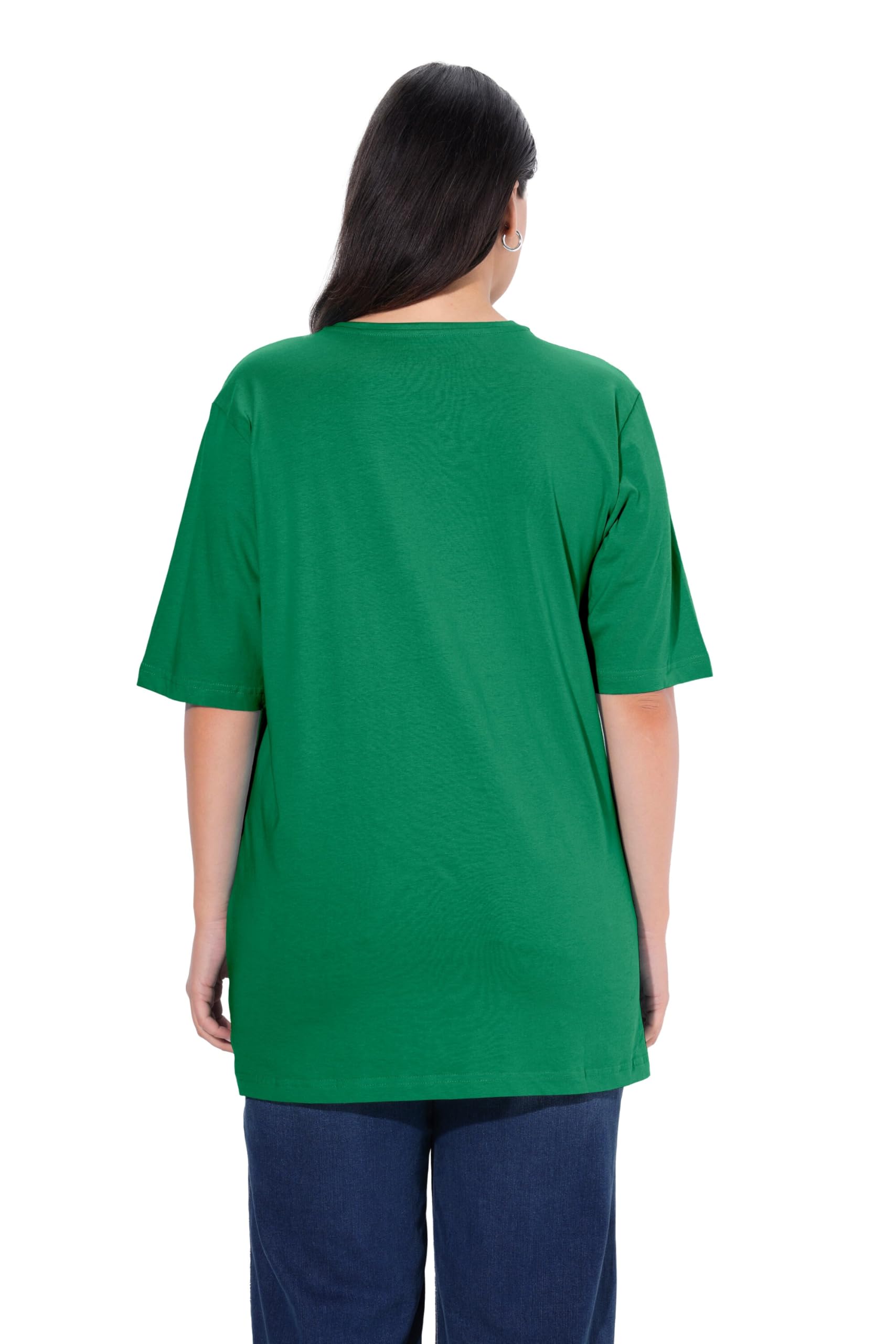 Ulla Popken Damen Shirt smaragdgrün 62+ – Bild 2