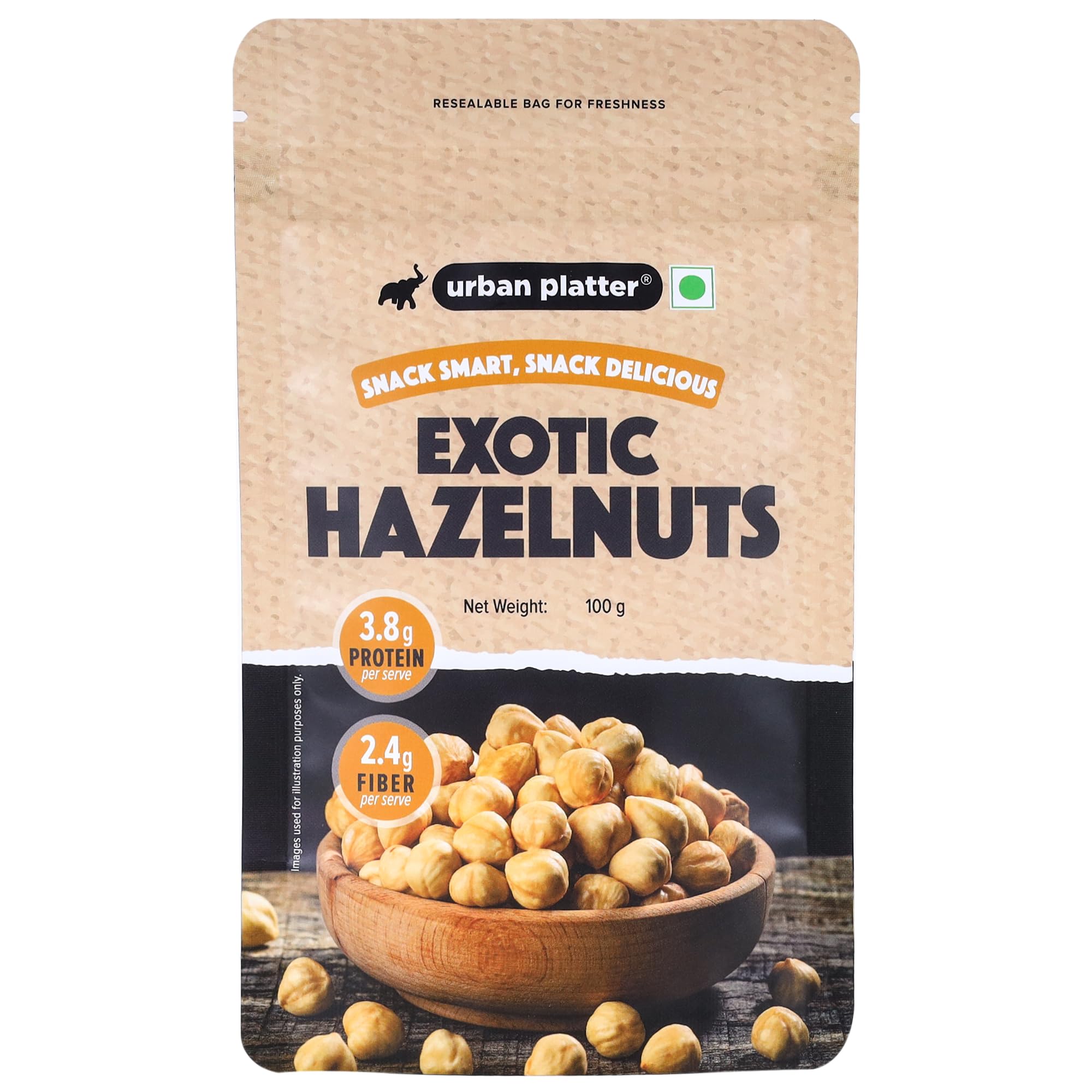 Urban Platter Exotic Hazelnut Kernels, 100g (Rich in Protein & Fiber, Crunchy & Delicious, Add to Fruit Salads, Chocolates, Pralines , Trail Mixes, Ice Creams, Baked Goods, Travel-Friendly Pack) (B0BB7M5FCS) Amazon Price History, Amazon Price Tracker