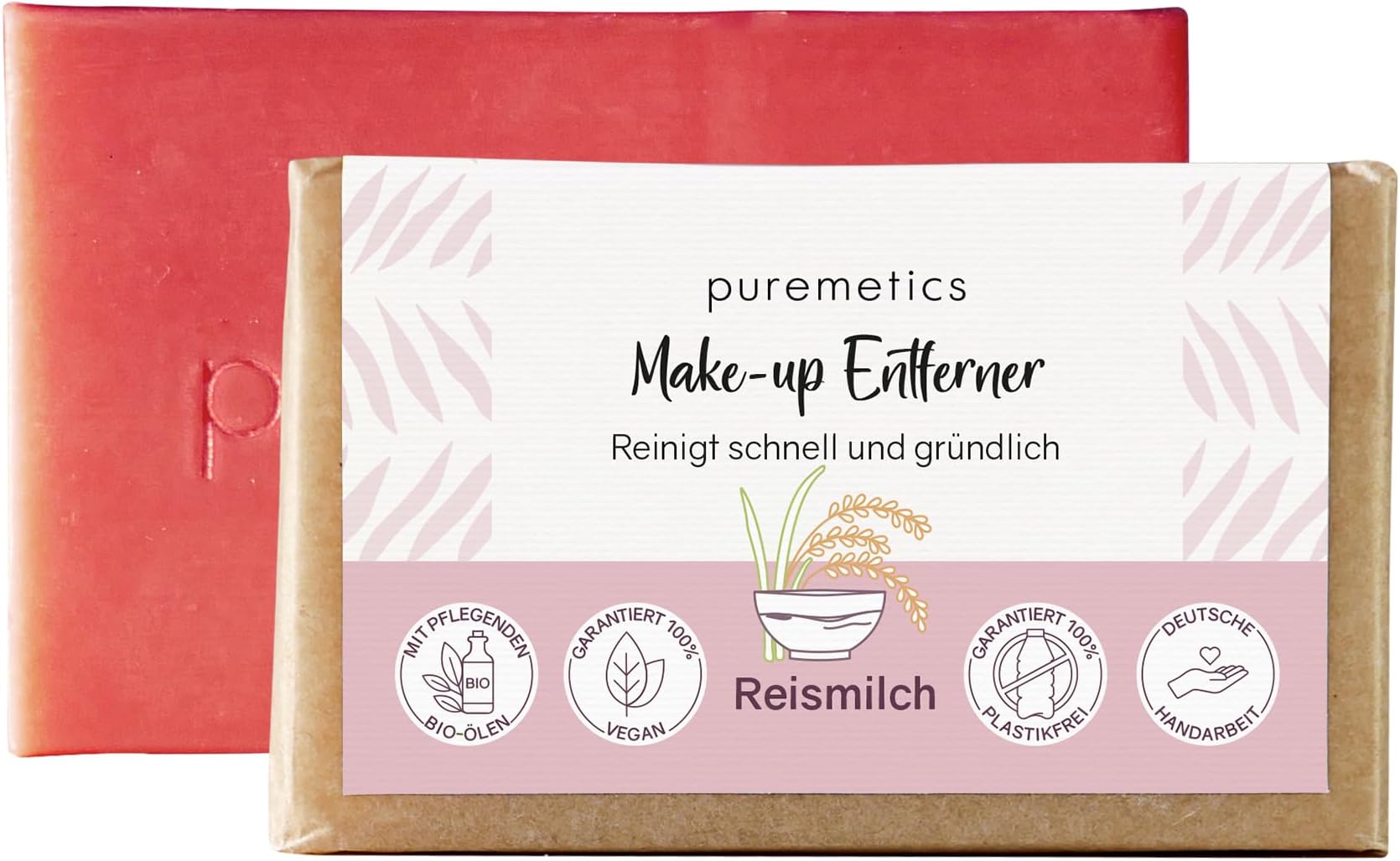 puremetics Makeup Remover Soap Rice Milk 75g