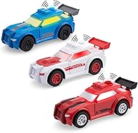 Vista 1 de Tonka, paquete de 3 autos deportivos– hechos con plástico resistente, con motor de fricción, para niños y niñas, niños pequeños de 3 años
