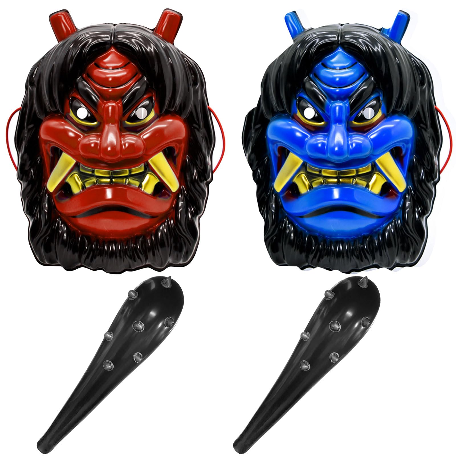 DECEED 鬼お面2個＋こん棒2本セット