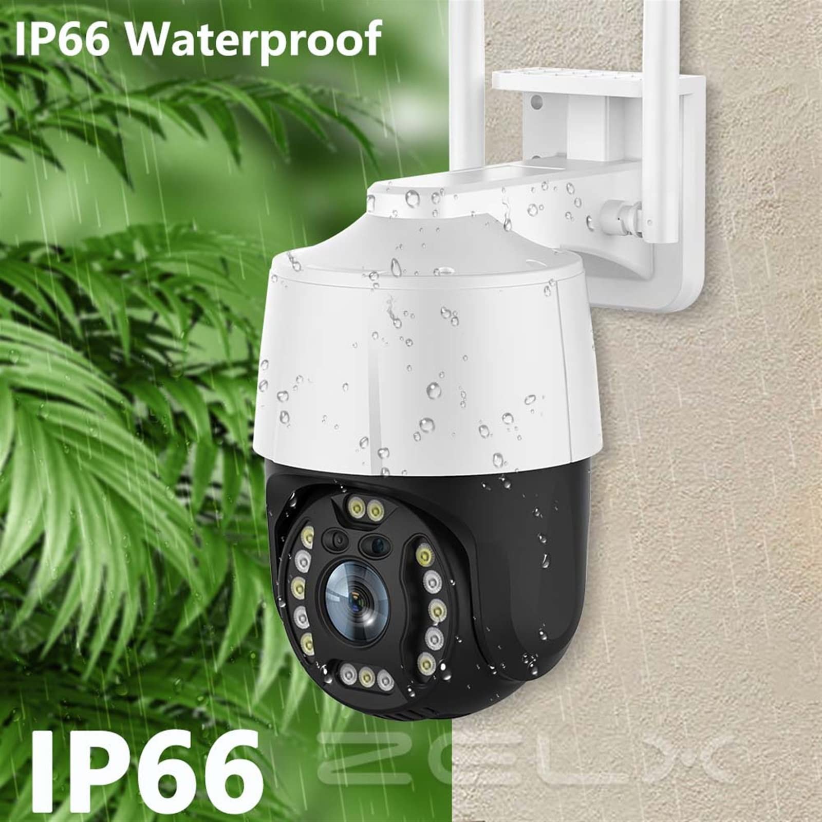 Kamera IP 8MP 4K Outdoor 5X Opcjonalny Zoom 5MP Bezprzewodowa kamera PTZ FTP Mini Ochrona bezpieczeństwa Wykrywanie człowieka(UPGRADE_8MP ADD 64G CARD)