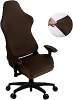 Vista 1 de SARAFLORA Fundas para Sillas Gaming Elásticas y Lavables Fundas para Sillas de Computadora para Sillón, Silla Giratoria, Sillas Ejecutivas de Marrón