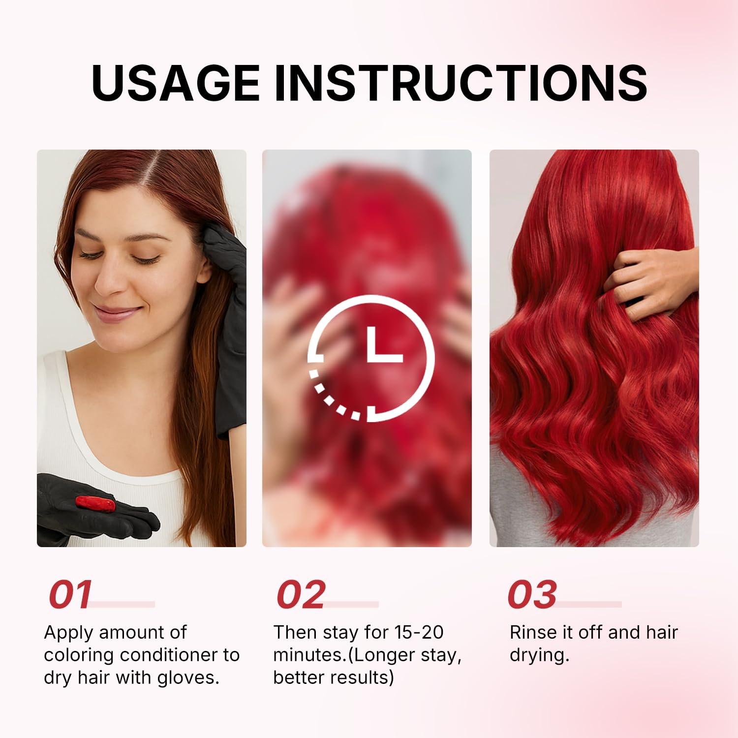 Karseell Mascarilla Pelo Rojo 500ml, Red Mascarilla Capilar Acondicionador Restaurar y Mejorar los Tonos Rojo para el Cabello Tratado con Color