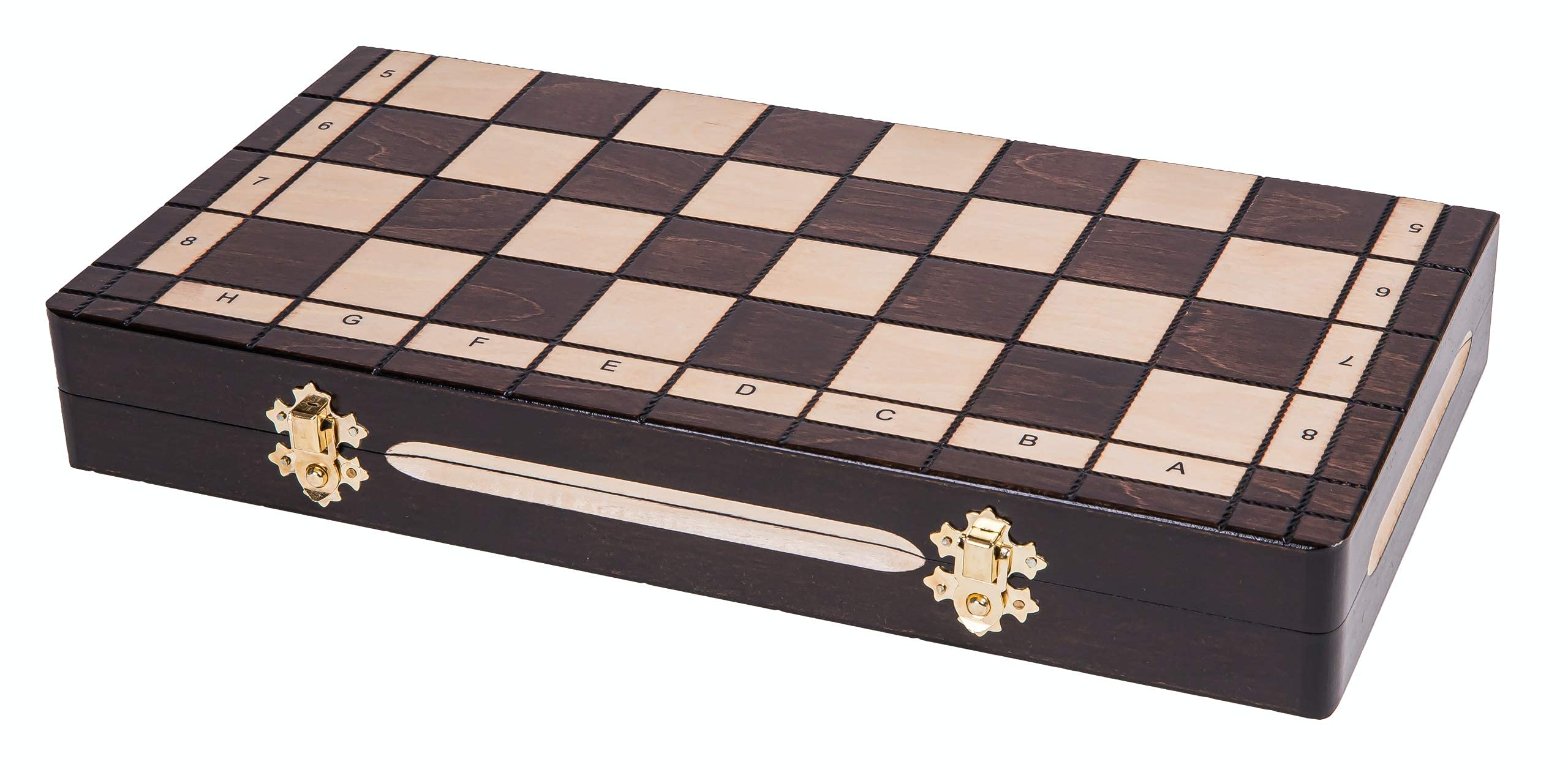 Square - Echecs en Bois - OLYMPIADE - 35 x 35 cm - Échiquier & Pièces d'échecs