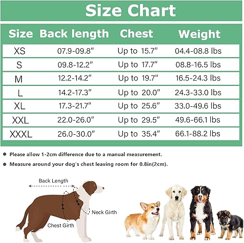 Miniatura 2 de Etdane Mameluco para perro después de la cirugía, traje de recuperación quirúrgica para mascotas, body anti desprendimiento para hembras y perros