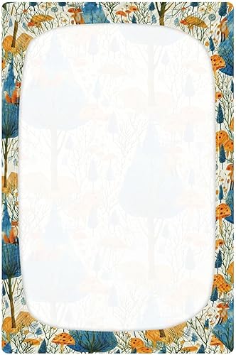 Miniatura 3 de Kigai Sábana bajera ajustable para cuna para niños y niñas, sábana de punto de punto de hongo para colchones estándar de cuna y cama de niños