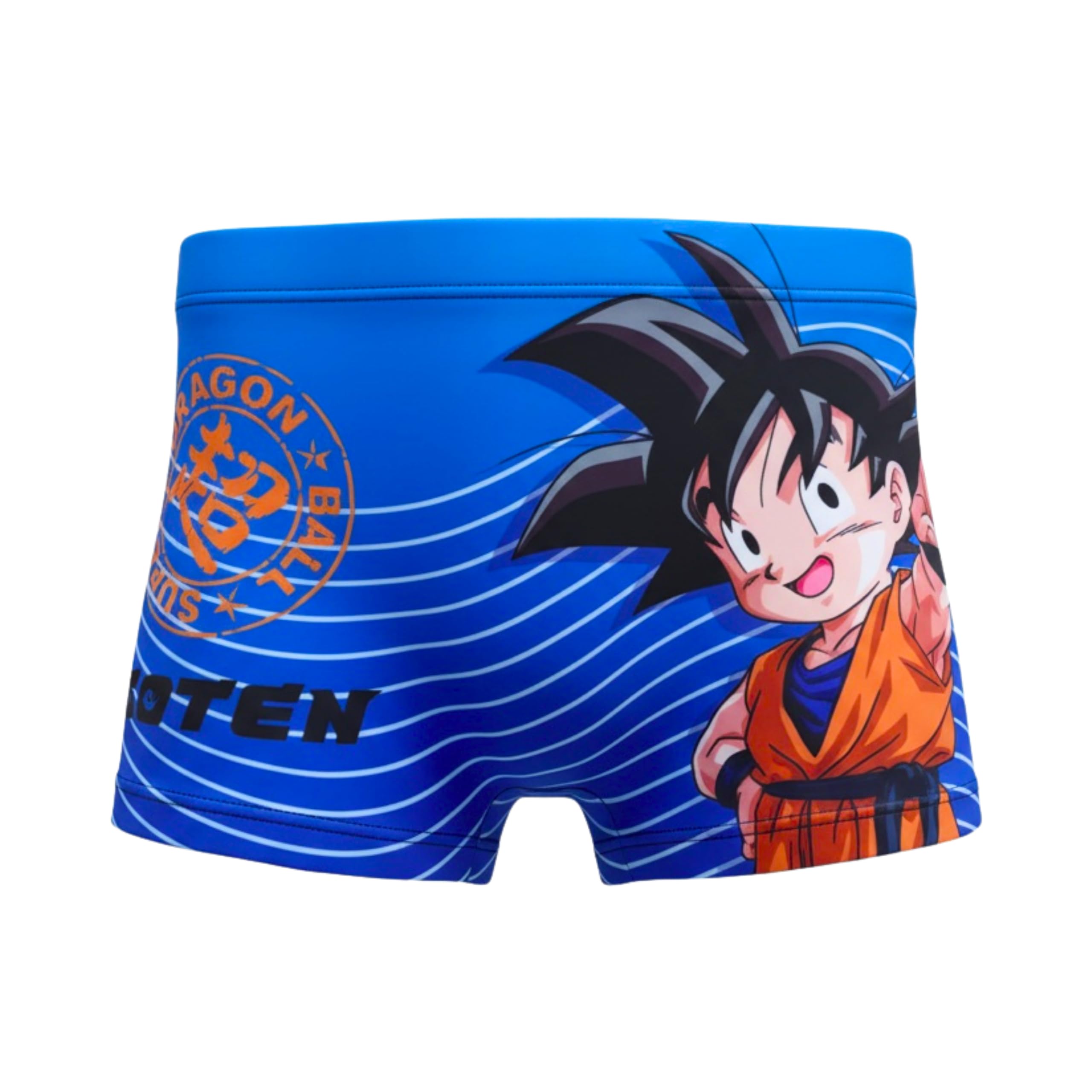 Dragon Ball Z Bañador para Niño, Shorts de Baño Boxer, Bañador de Natación Infantil, Tallas 4 a 12 Años