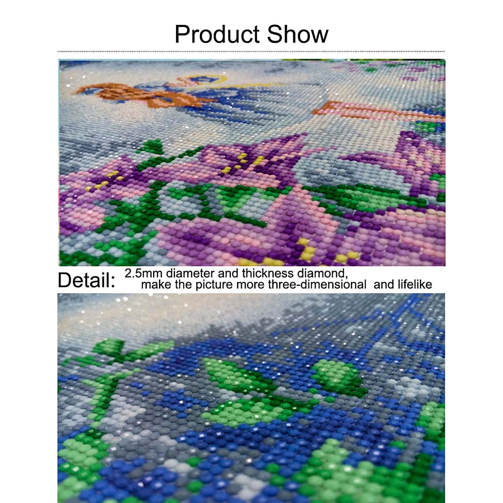 5D DIY Diamond Painting Kit – Vollbesetzt Mit Diamanten, Motiv 'Rose Blume', Für Erwachsene & Kinder