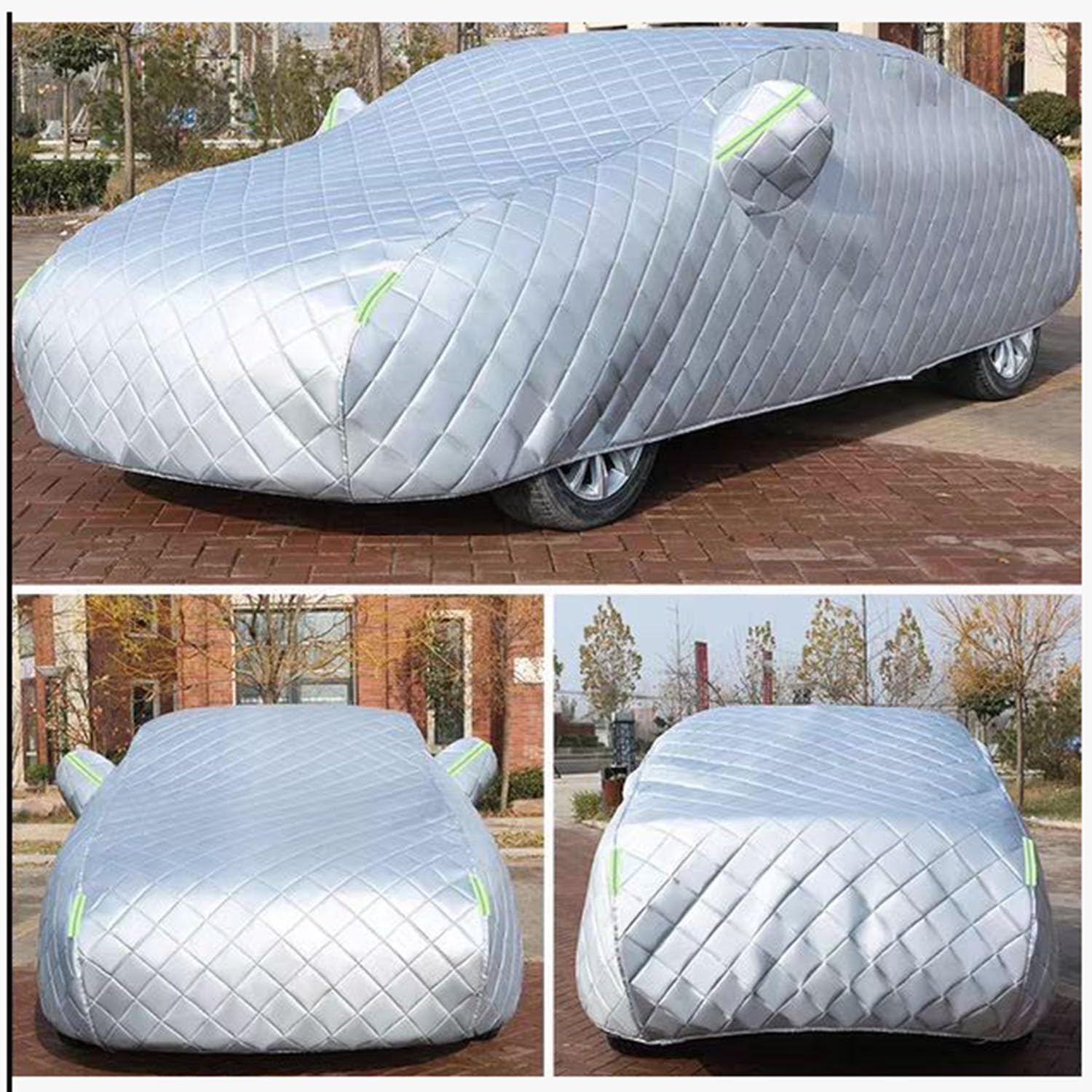 Épaisse Bache Anti Grele Voiturepour Hy ndai Kona SUV Housse de Voiture Anti-Grêle avec Bandes Réfléchissantes,Protection Totale Contre Les Intempéries,Personnalisable