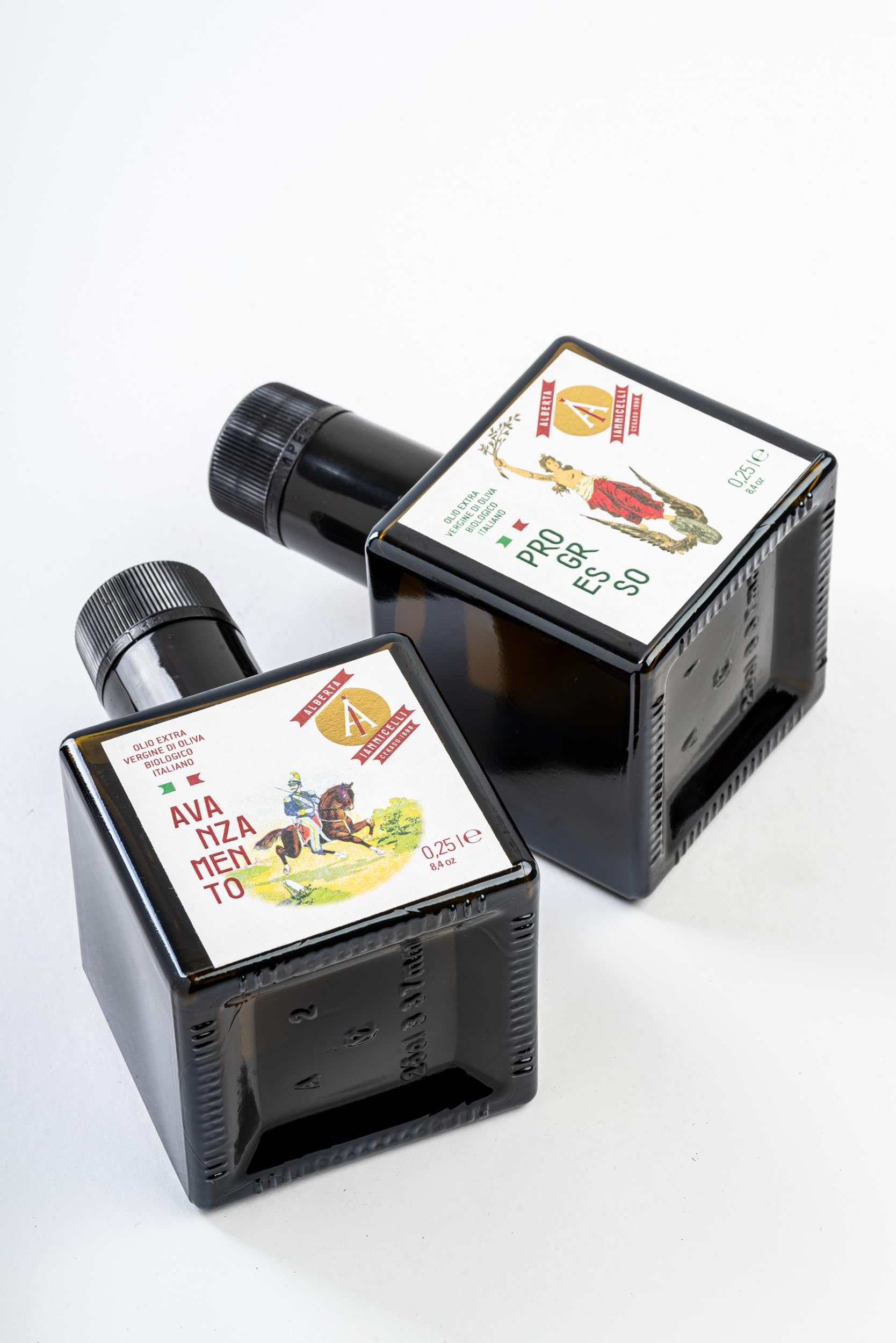 Pudełko Prezentowe - Organiczna Oliwa z Oliwek z Pierwszego Tłoczenia - 100% Made in Italy - Alberta Iannicelli (Kość słoniowa)