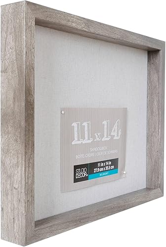 Miniatura 5 de Studio Décor - Caja de sombra Belmont de 11 x 14 pulgadas, caja de memoria para recuerdos, recuerdos, recuerdos, paquete de 8 unidades