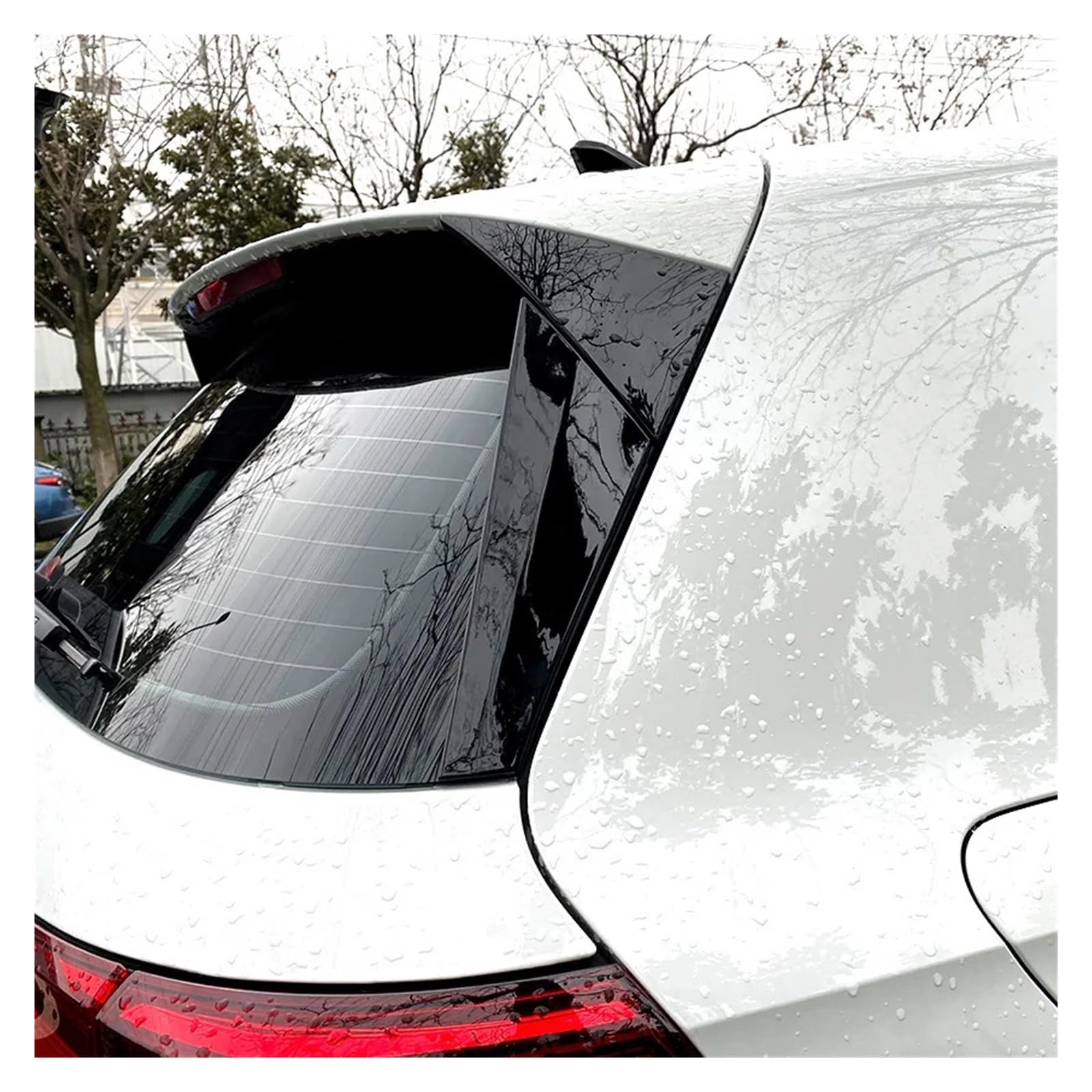 Osłona tylnego spojlera szyby bocznej, Compatible With Volkswagena, Compatible With Golfa, 8 MK8 2020-2022(Carbon Look)