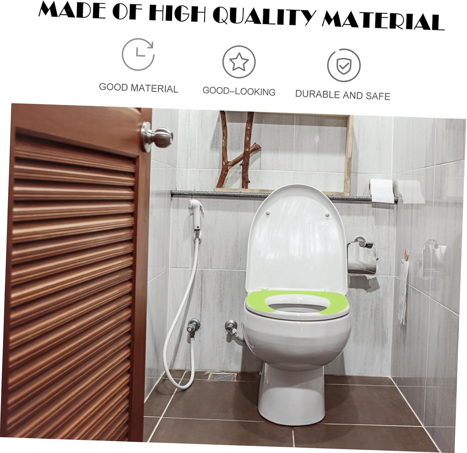 Unomor Silicone Toilet Seat Cover Mat Reusable Washable Easy to Clean Lightweight Portable for Home Bathroom Use Soft Touch for Comfort