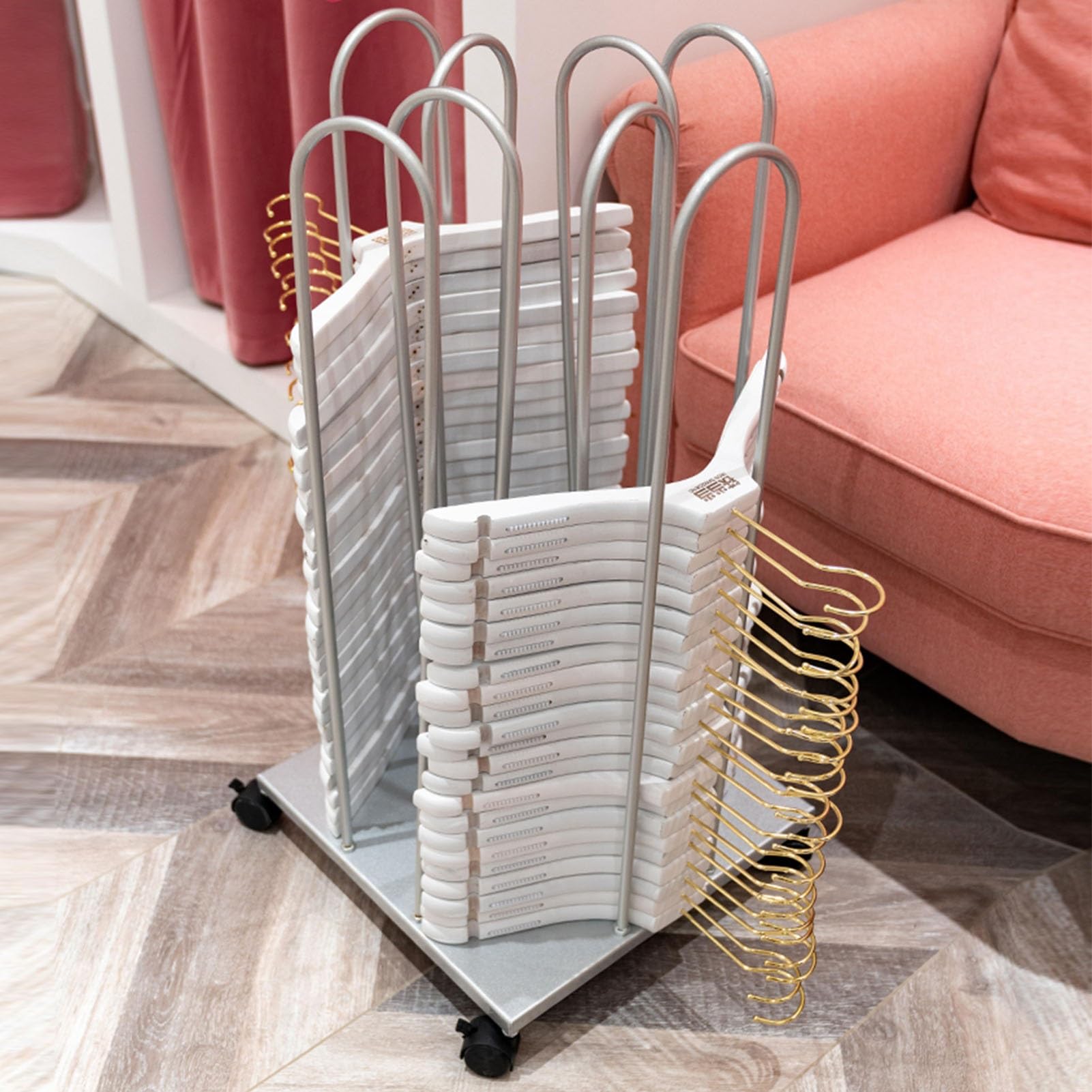 Kleiderbügel, Aufbewahrungsbox, 4 Seiten, für Schrank, Waschküche, Organisation