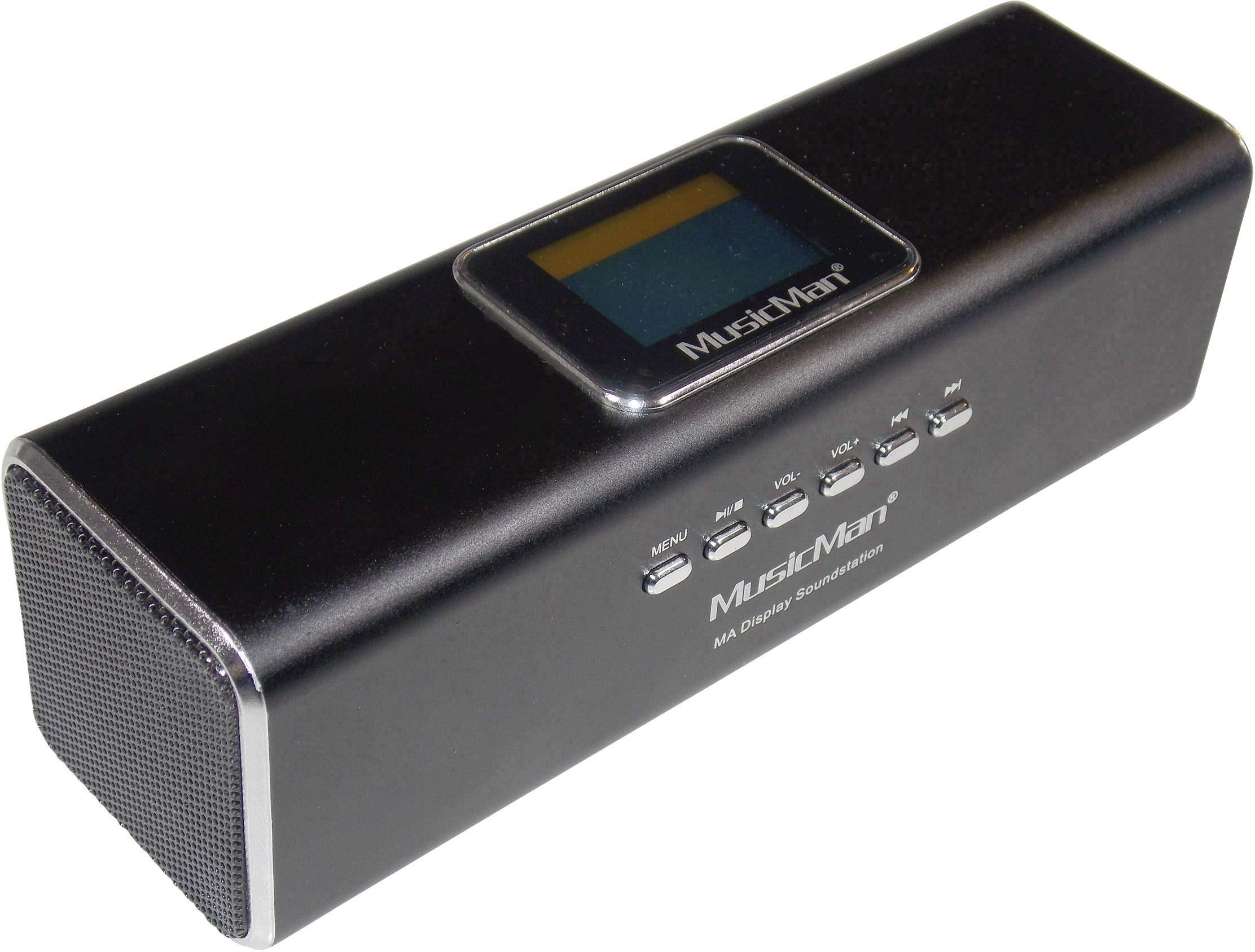 Enceinte Bluetooth Portable MusicMan BT-X66 - Lumières Disco RVB, Radio FM, USB, MicroSD, Entrée AUX - Batterie 1800 MAh, Micro Intégré - Pour Fêtes, Extérieur