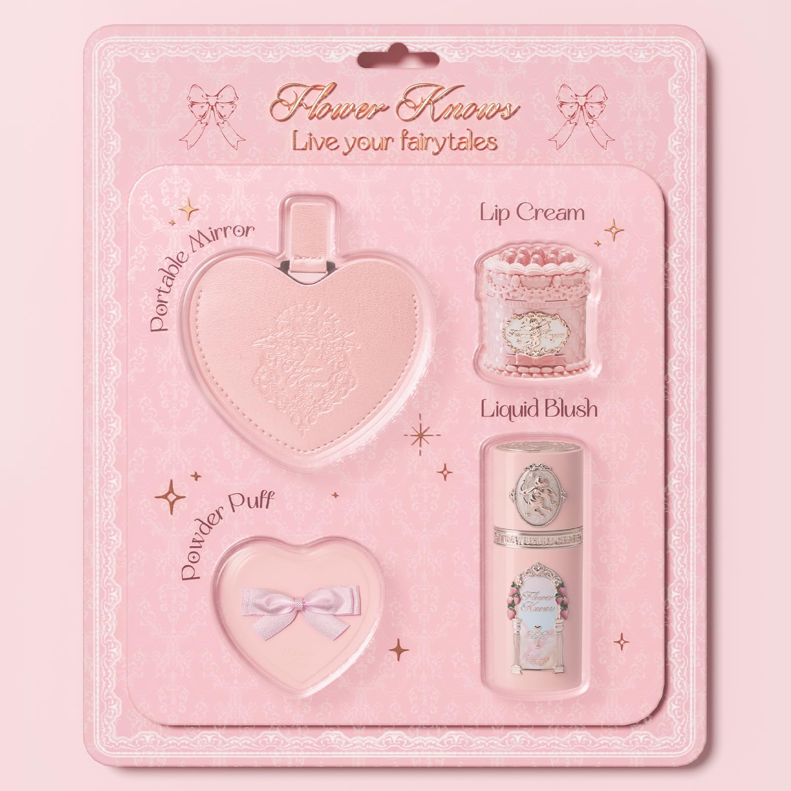 Flower Knows Strawberry Kiss Delight 4-Piece Pink Collectible Gift Set 05 May-Strawberry Delight